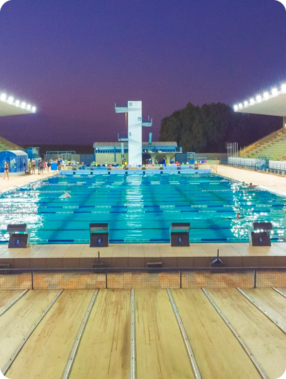 Modern apartment complex aerial view